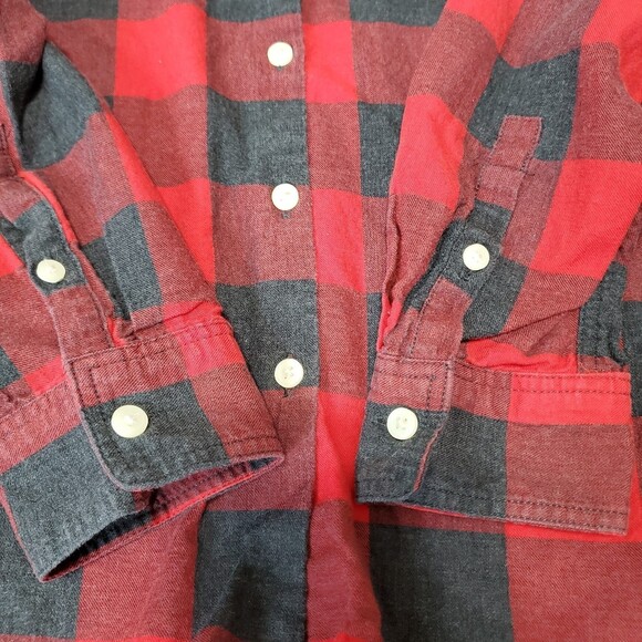GAP ladies buffalo plaid longsleeve button down top size XS ladies - Picture 7 of 10